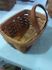 Longaberger Small Heartland Key Basket - 1994 - Leather Handle