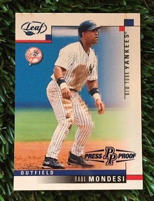 2003 Leaf Press Proof Blue RAUL MONDESI  Rookie #ED 36/50 - Image 1 of 4