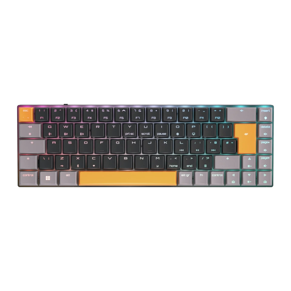 Kompakte Gaming Tastatur CHERRY MX-LP 2.1 Compact Wireless - Low Profile Switch - Bild 1 von 1