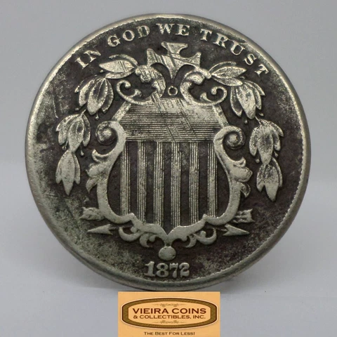 1872 Shield Nickel 5 Cents - #C27934NQ Cover