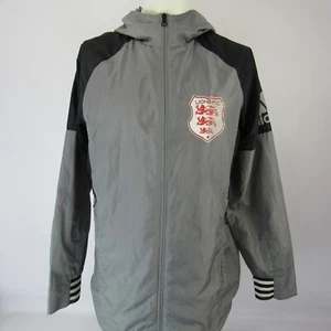 Adidas Chaqueta Hombre M Lions FC Fútbol Con Capucha Cremallera Completa Cortavientos Gris Negro - Imagen 1 de 13