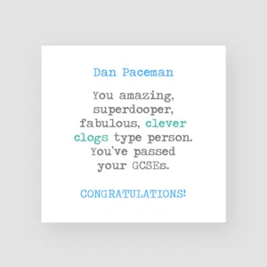 Personalised Handmade Passed GCSEs Card - For Him, Congratulations, Well Done - Picture 1 of 6