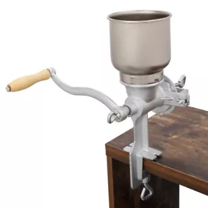 500# Home Use Hand Cranking Operation Grain Grinder Silver Corn Coffee Wheat NEW - Picture 1 of 24