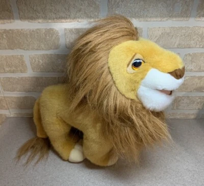 Pelúcia vintage 1993 Disney autêntica Rei Leão 14” Mufasa ou Simba Mattel - Imagem 1 de 4