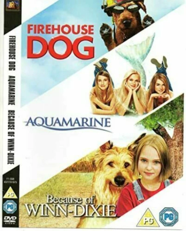 FIREHOUSE DOG- AQUAMARINE - BECAUSE OF WINN- DIXIE DVD (2007) - Image 1 of 1