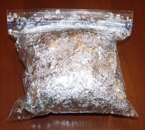 50 Grams Imitation 999 Silver Leaf Flake - Huge Beautiful Flakes - Guaranteed - Picture 1 of 1