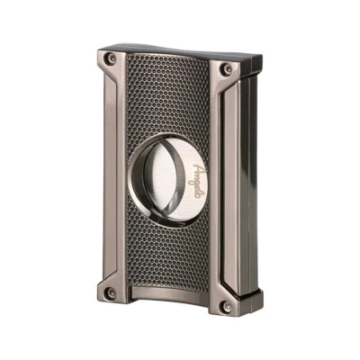 Angelo Zigarrencutter Doppelklinge 24mm, Schwarz / Anthrazit - Bild 1 von 2