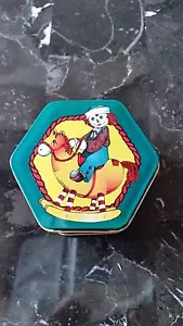 Target Snowden & Friends Raggedy Andy on Rocking Horse 1998 pequeño contenedor de hojalata - Imagen 1 de 6