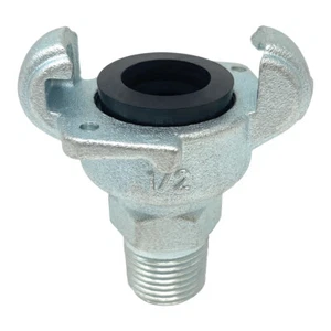 Universal Quick Connect Coupling - Crowfoot Fitting, 1/2", Male NPT, Ductile ... - Picture 1 of 1