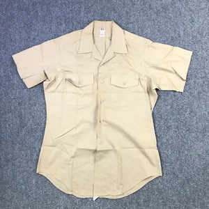 Vintage Flying Cross Mens Medium Military Uniform Dress Shirt US Navy - Picture 1 of 7