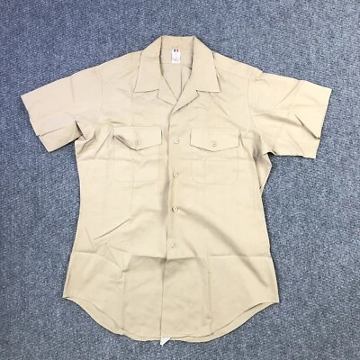 Vintage Flying Cross Mens Medium Military Uniform Dress Shirt US Navy - Image 1 of 4