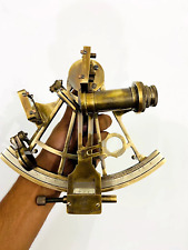8" Solid Brass Nautical Antique Finish Working Survey Navigational Sextant Gift