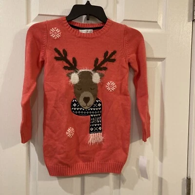 🎄  Maggie & Zoe Girls Sweater Holiday Christmas Dress Outfit SZ L(6x) - Image 1 of 4