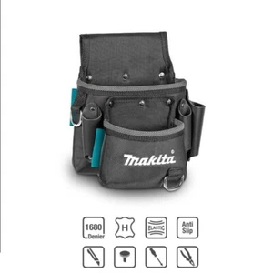 Genuine Makita Two Pockets Tool & Fixings Pouch Bag Holder Storage Organizer Men - Picture 1 of 4