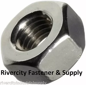 (5) M8-1.25 Left Hand Thread Hex Nuts Stainless 8mm With 13mm Hex M8x1.25 - Picture 1 of 5
