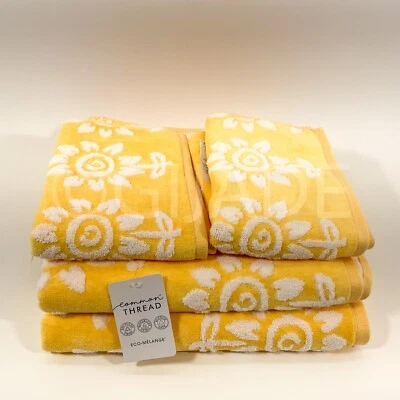Common Thread 2 Bath & 2  Hand Towels 4 Pc Set New - Image 1 of 4
