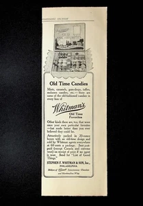 1914 Whitman's Old Time Candies Box of Chocolate Photo Vintage Print Ad - Picture 1 of 1