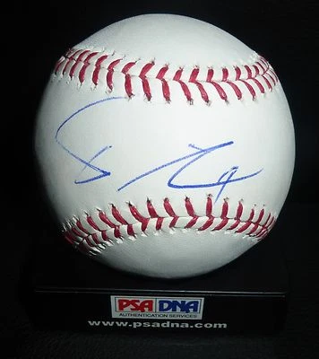 Yu Darvish Firmado Oficial Grandes Ligas Béisbol PSA/DNA CERTIFICADO DE AUTENTICIDAD Cachorros Padres Automático 48 Foto 1 de 4