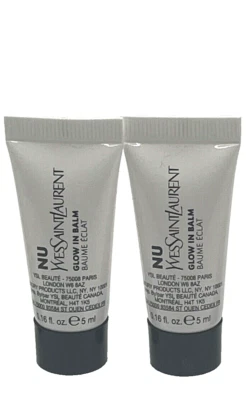2x YVES SAINT LAURENT YSL NU Glow in Balm Face Priming Moisturizer .16oz NEW TSA - Image 1 of 3