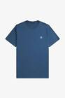 Fred Perry T Shirt Girocollo Blu   Taglia Xxl Abbigliamento Uomo T Shirts