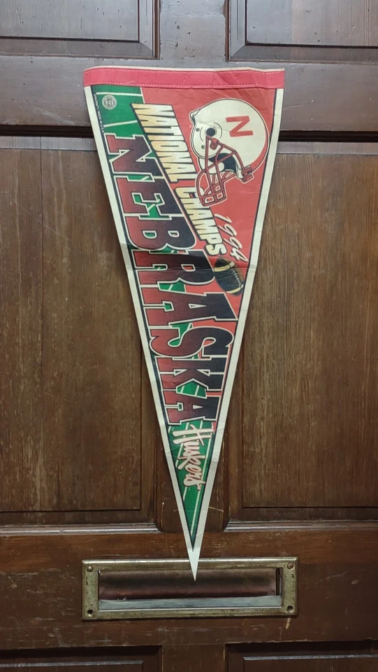 NEBRASKA HUSKERS 1994 National Champions 12" x 30" Pennant College Football - Image 1 of 4
