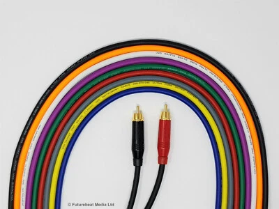 Van Damme Pro Grade Phono RCA to RCA Cable Silver Plated Pure OFC Stereo Leads - Image 1 of 4