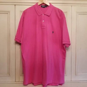 Polo Ralph Lauren Pink 2 button Pique Polo Shirt XL - Picture 1 of 7