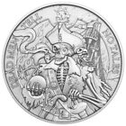 1 Troy oz Dead Men Tell No Tales Design .999 Fine Silver Round