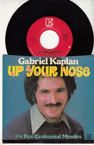 GABE KAPLAN - UP YOUR NOSE - ORIGINAL ELEKTRA RECORDS 45 WPS - GREAT SHAPE - Picture 1 of 2