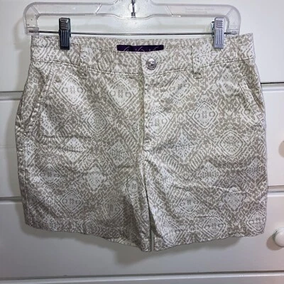 Шорты Gloria Vanderbilt кремовые/белые размер 6 - Изображение 1 из 4