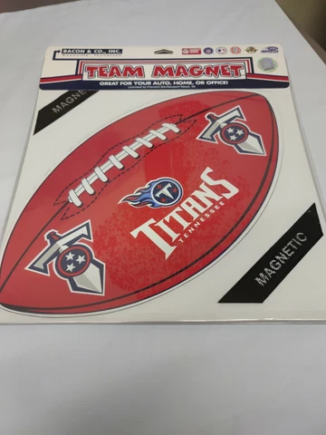 Officially Licensed NFL Tennessee Titans Large Red Football Car MAGNET Cover