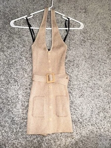 VINTAGE Y2K Bebe Belted Rib Neckholder Top Naked Gr. XS Urlaub AUSVERKAUFT - Bild 1 von 6