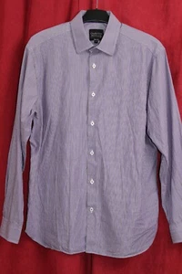 Charlie Allen at George Shirt Button Up Mens Long Sleeve Striped Size 17 EUR 43 - Picture 1 of 7