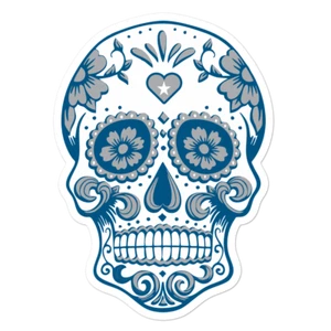 Sugar Skull Vinyl Decal Sticker Stickerflow Drifting Muertos - Picture 1 of 4