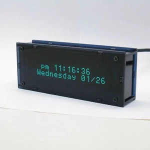 VFD Reloj Digital Aspirador Pantalla Fluorescente Escritorio Decoración Reloj Fuente de Alimentación USB - Imagen 1 de 6