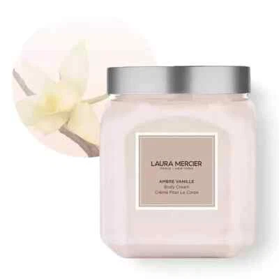 Crema corporal batida LAURA MERCIER ámbar vainilla 12 oz con seguimiento de Japón Foto 1 de 4