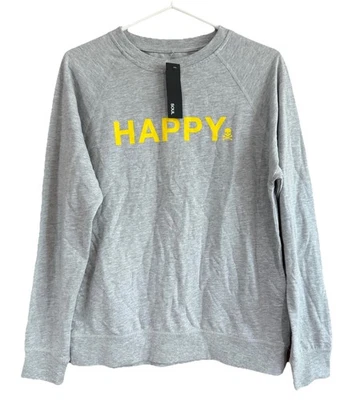 SOULCYCLE Happy Crewneck Sweatshirt Gray Size Small NWT - Image 1 of 4