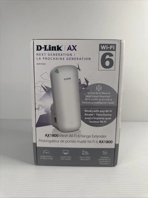 AX1800 2600 DLink Mesh WiFi 6 Rango Extensor Sqft Doble Banda Repetidor (DAP-X1870) Foto 1 de 4