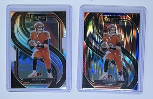 2024 Select Football Joe Burrow Premier Red & Blue Shock & Silver Die Cut - Picture 1 of 2
