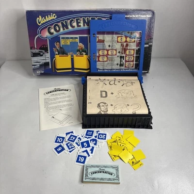 VTG Classic Concentration Board Game Pressman 1988 TV Game Show Complete - Image 1 of 4