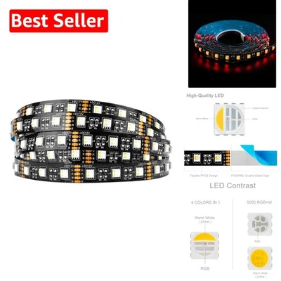 5050 RGBW LED Strip Light - 16.4ft Waterproof Multi-Color Tape for Home Decor - Image 1 of 4