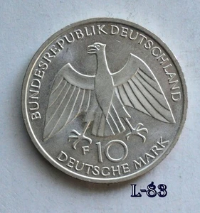 1972 F Germany 10 Mark Olympics Silver (L-83) FREE SHIPPING - Bild 1 von 2