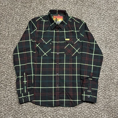 Camisa feminina retrô rifle flanela tamanho S preta xadrez Homeland - Nova - Imagem 1 de 4