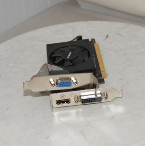 Gigabyte GeForce GT 710 GV-N710D3-1GL Video Card 1GB DVI VGA HDMI PCIE - Picture 1 of 5