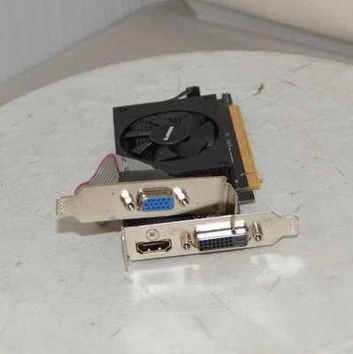 Gigabyte GeForce GT 710 GV-N710D3-1GL Video Card 1GB DVI VGA HDMI PCIE - Image 1 of 4