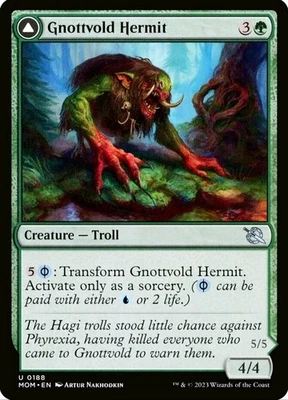 X 1 Gnottvold Hermit   Chrome Host Hulk NM-M March of the Machine MOM 188 MTG - Image 1 of 2