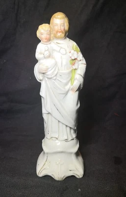 Statue biscuit Saint-Joseph vintage - Photo 1/3