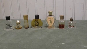 Lote de 7 botellas de perfume pequeñas vintage vacías - Imagen 1 de 11