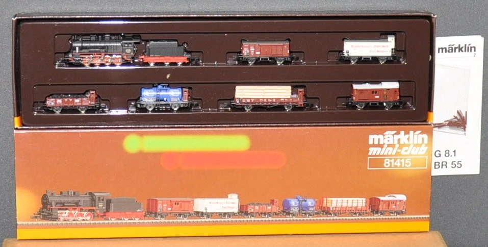 Märklin 81415 Güterzugpackung  DRG  BR 55 mit 6 Wagen  fabrikneu  OVP  Spur Z - Bild 1 von 1