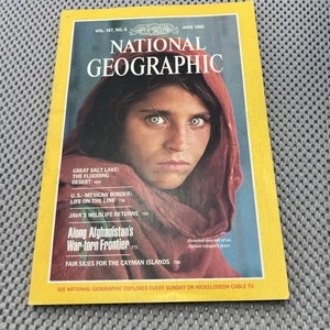 National Geographic June 1985 – Afghan Girl Cover, Great Salt Lake Feature - Imagen 1 de 4